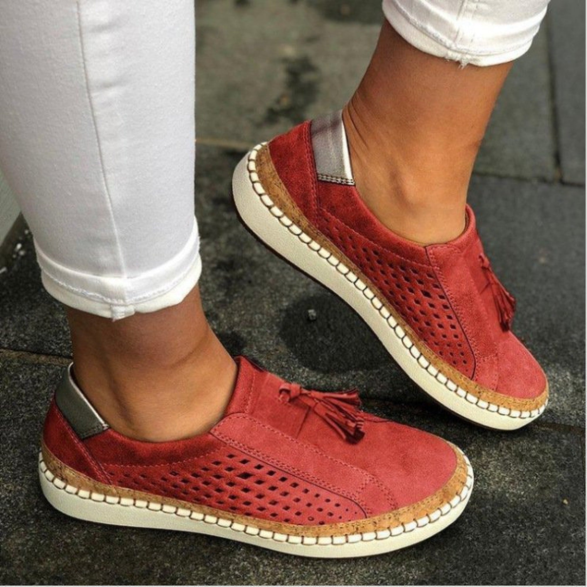 Amelia | Slippers for Women - Red
