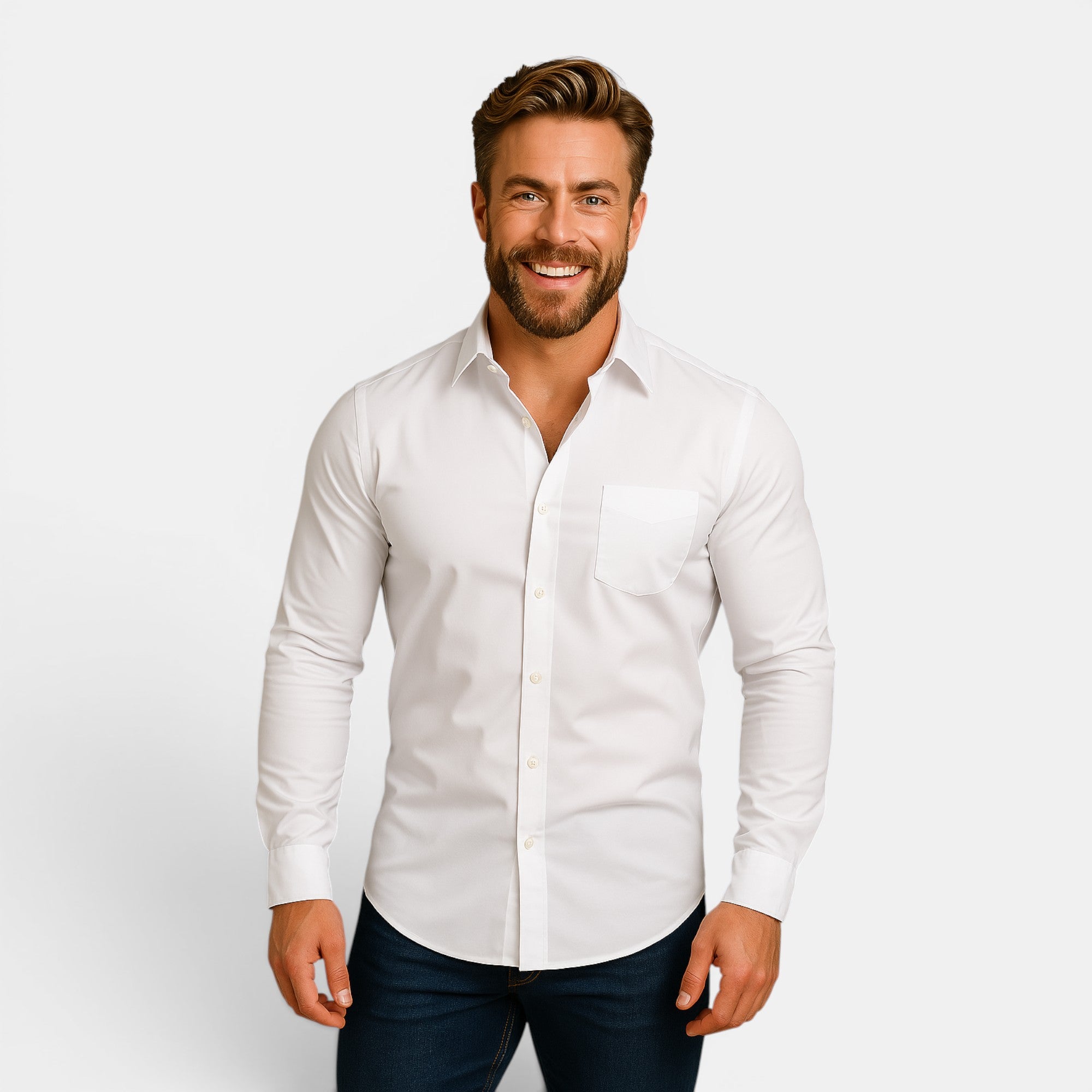 Ellmont London | Men's Structured Fit Office & Formal Button-Up Shirt