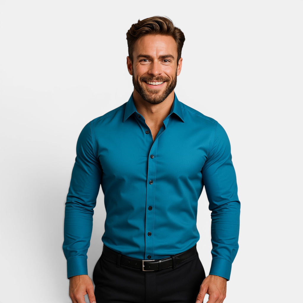 Ellmont London | Men's Structured Fit Office & Formal Button-Up Shirt