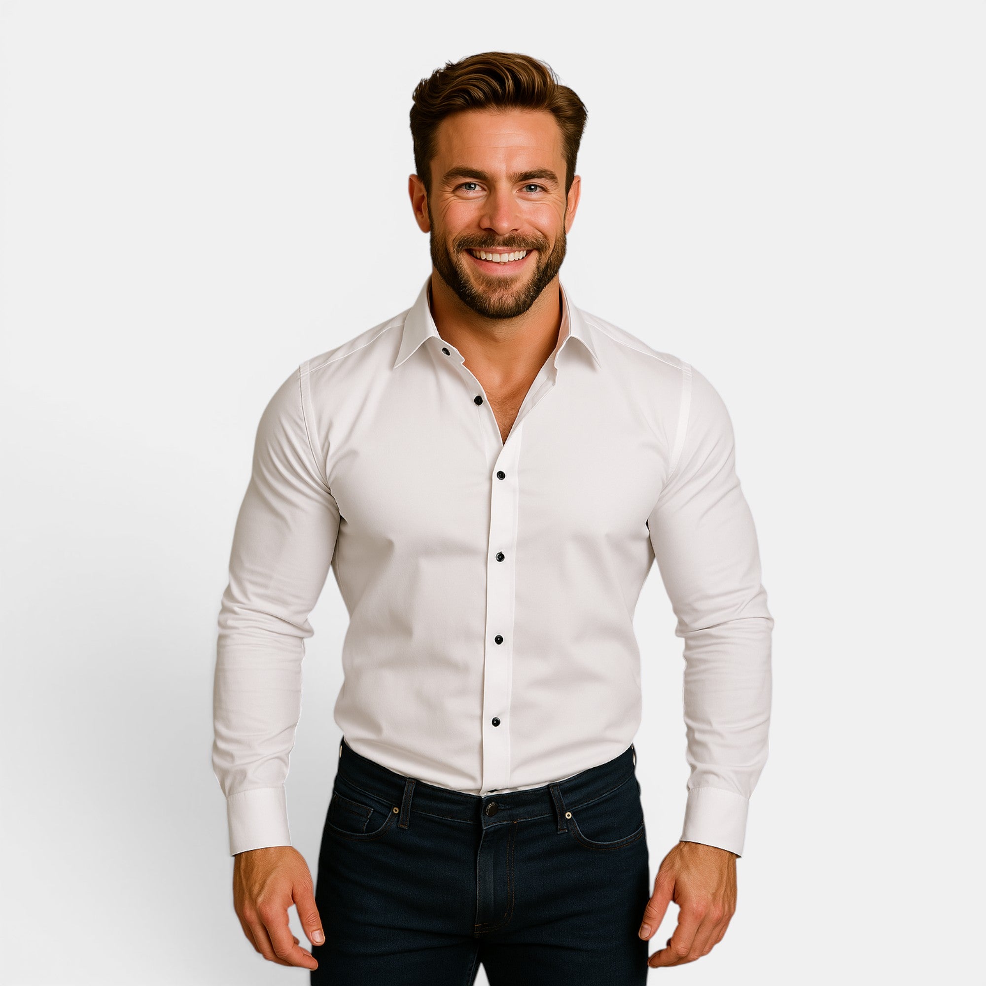 Ellmont London | Men's Structured Fit Office & Formal Button-Up Shirt