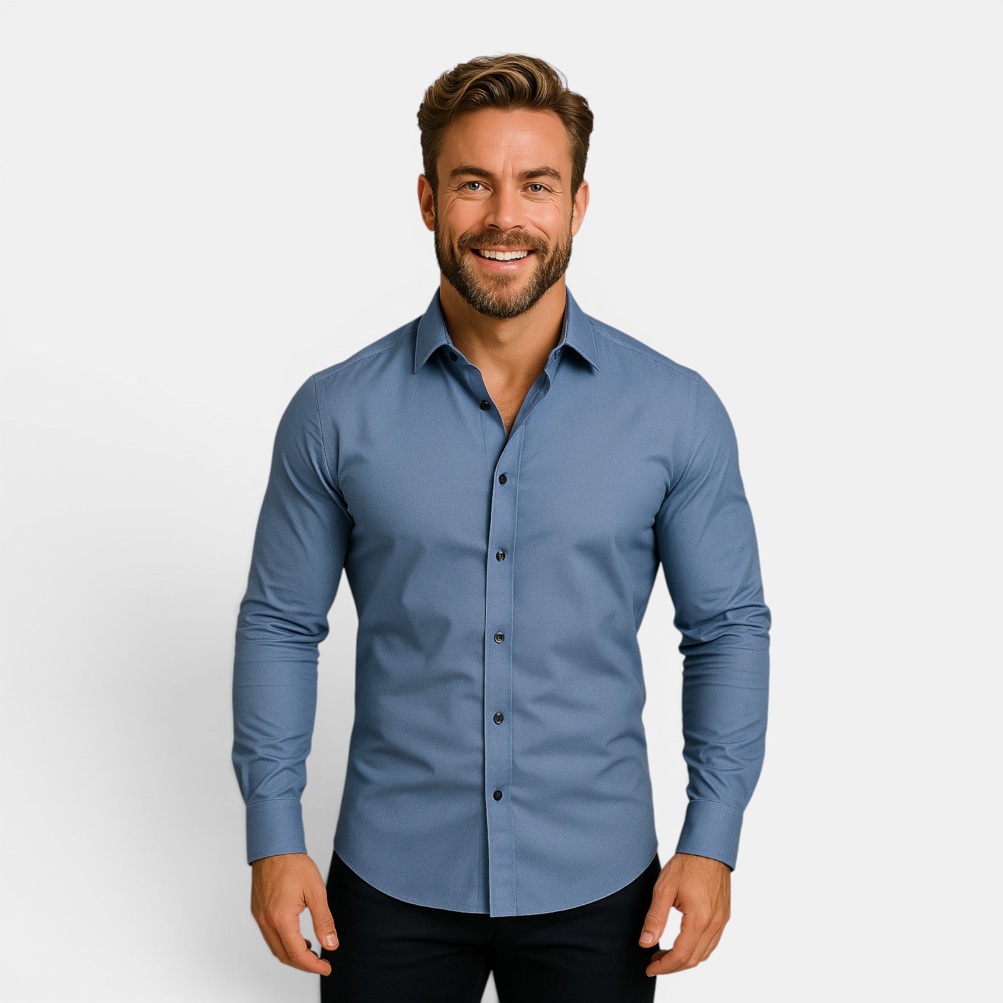 Ellmont London | Men's Structured Fit Office & Formal Button-Up Shirt