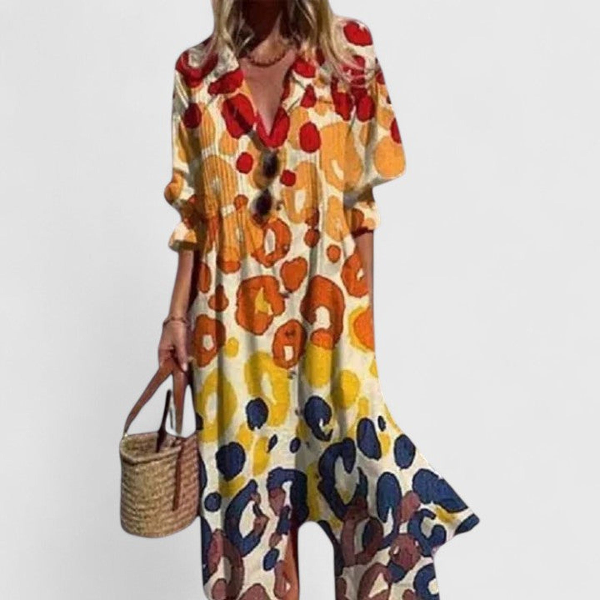 Sofia | Elegant Boho Dress - Yellow