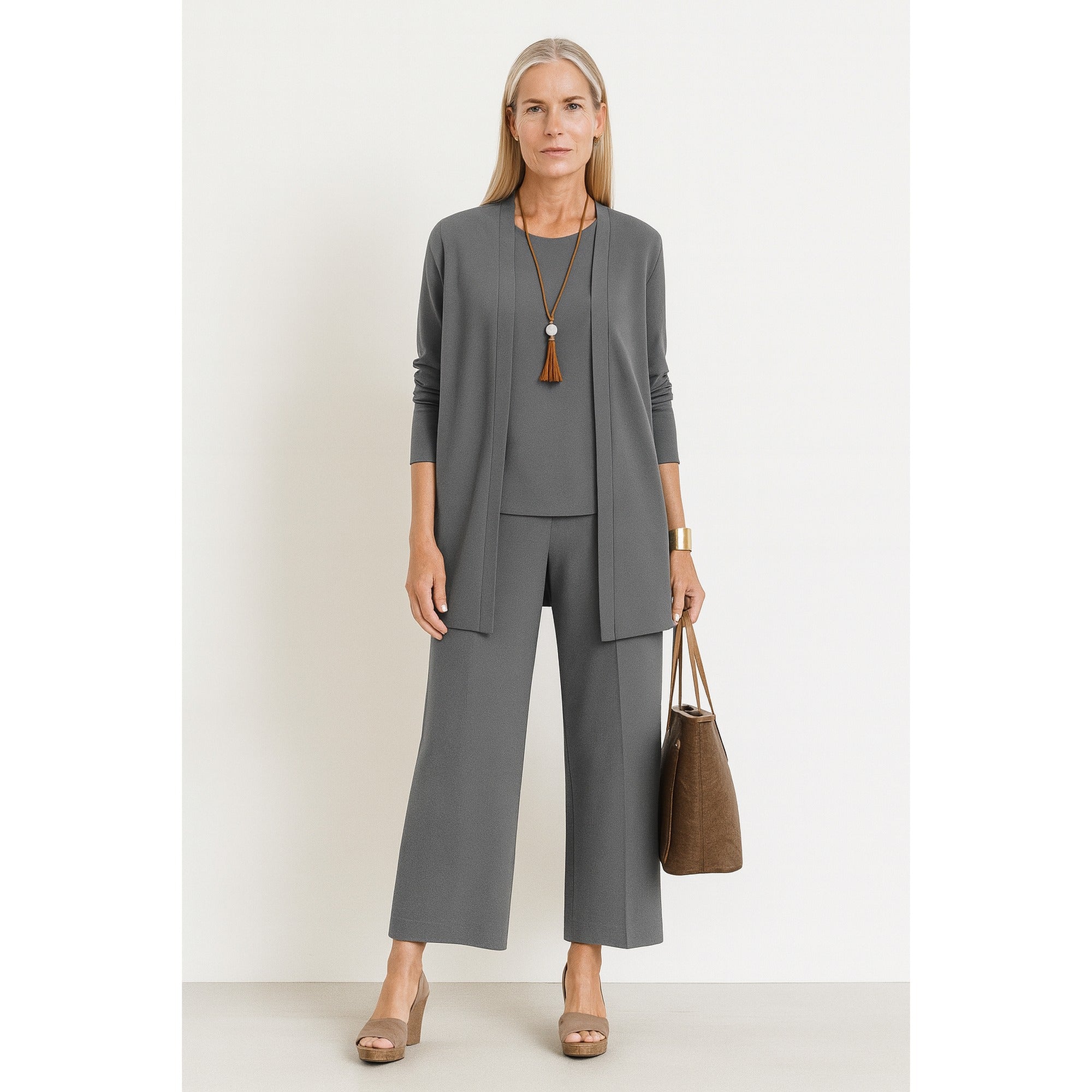 Jane | Elegant 3-Piece Set - Gray