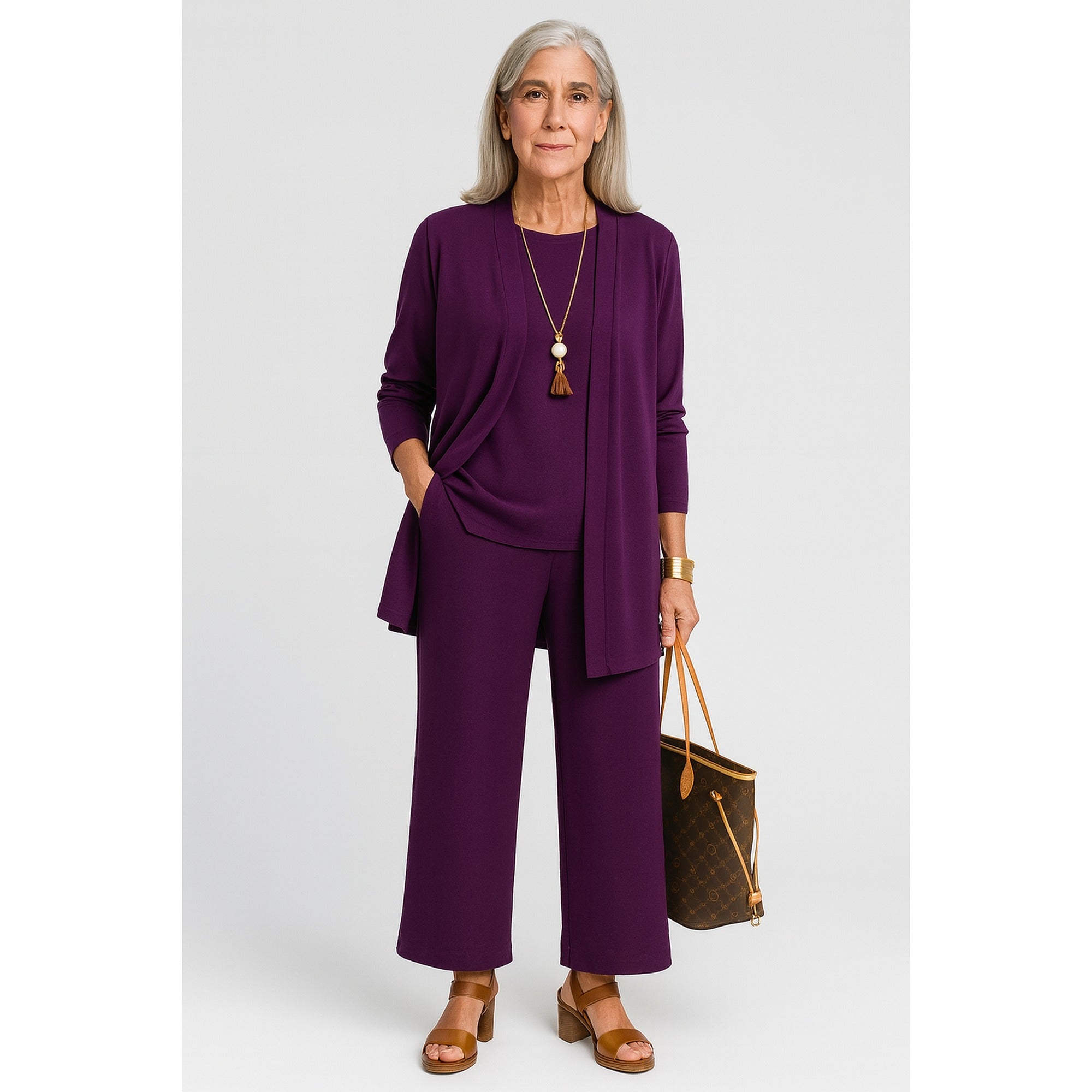Jane | Elegant 3-Piece Set - Purple