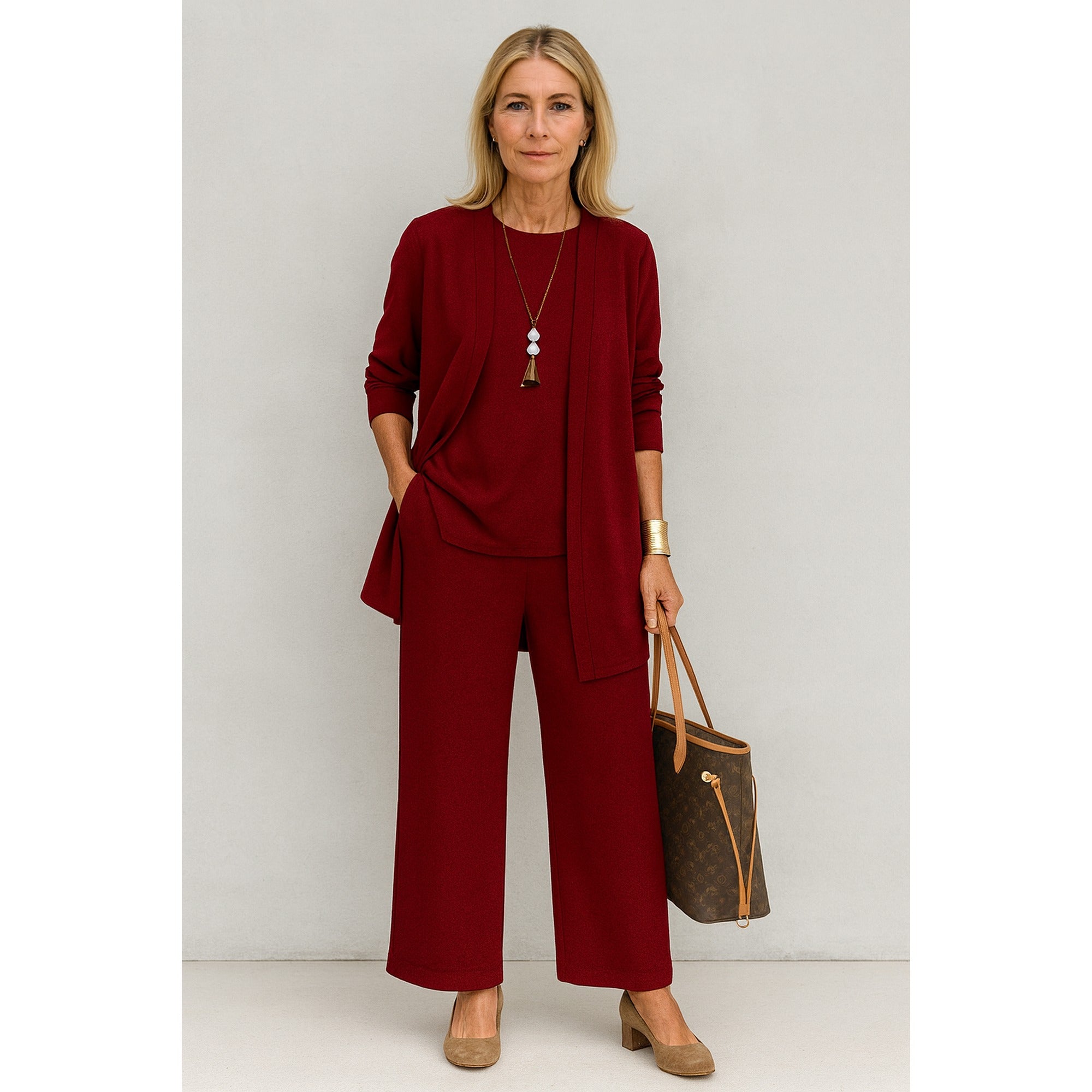 Jane | Elegant 3-Piece Set - Red