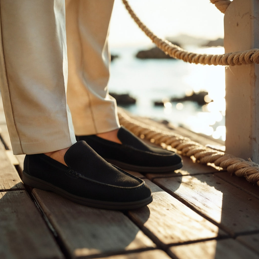 Ellmont London | Men's Suede Slip-On Loafers with Cushioned Insole