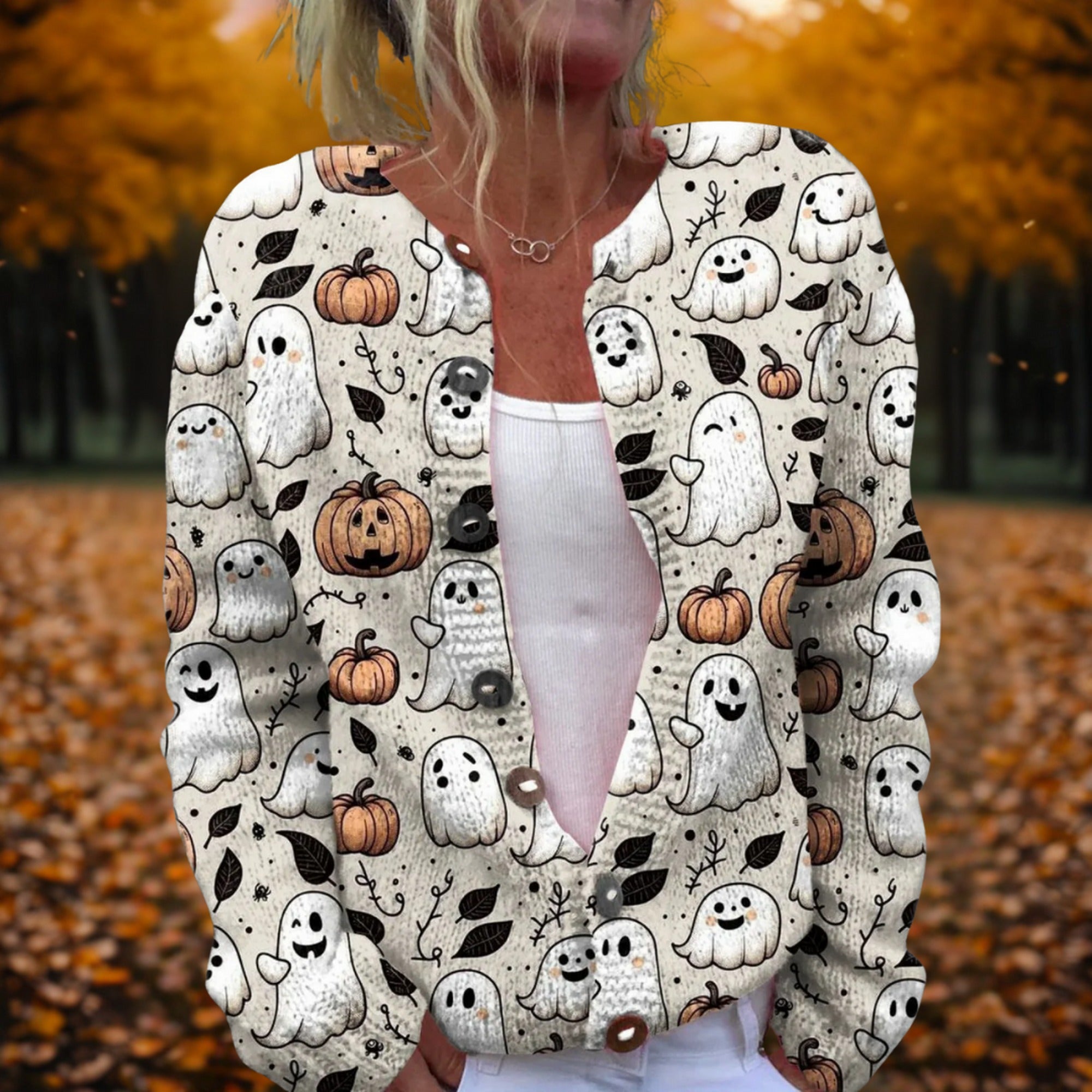 Sofia | Halloween Cardigan - MultiColor