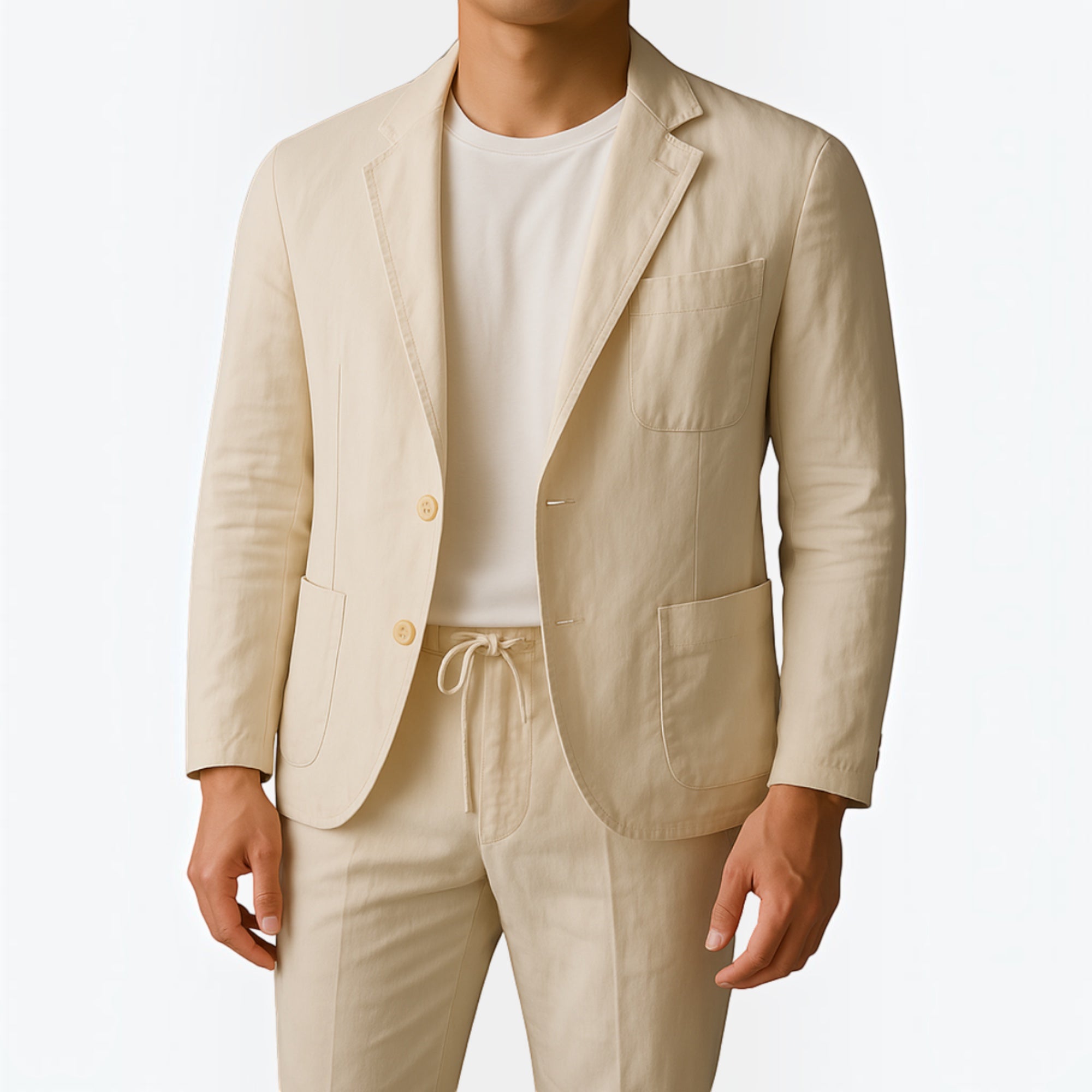 Ellmont London | Men's Lightweight Linen Blend Suit Comfortable Fit