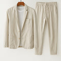 Ellmont London | Men's Lightweight Linen Blend Suit Comfortable Fit