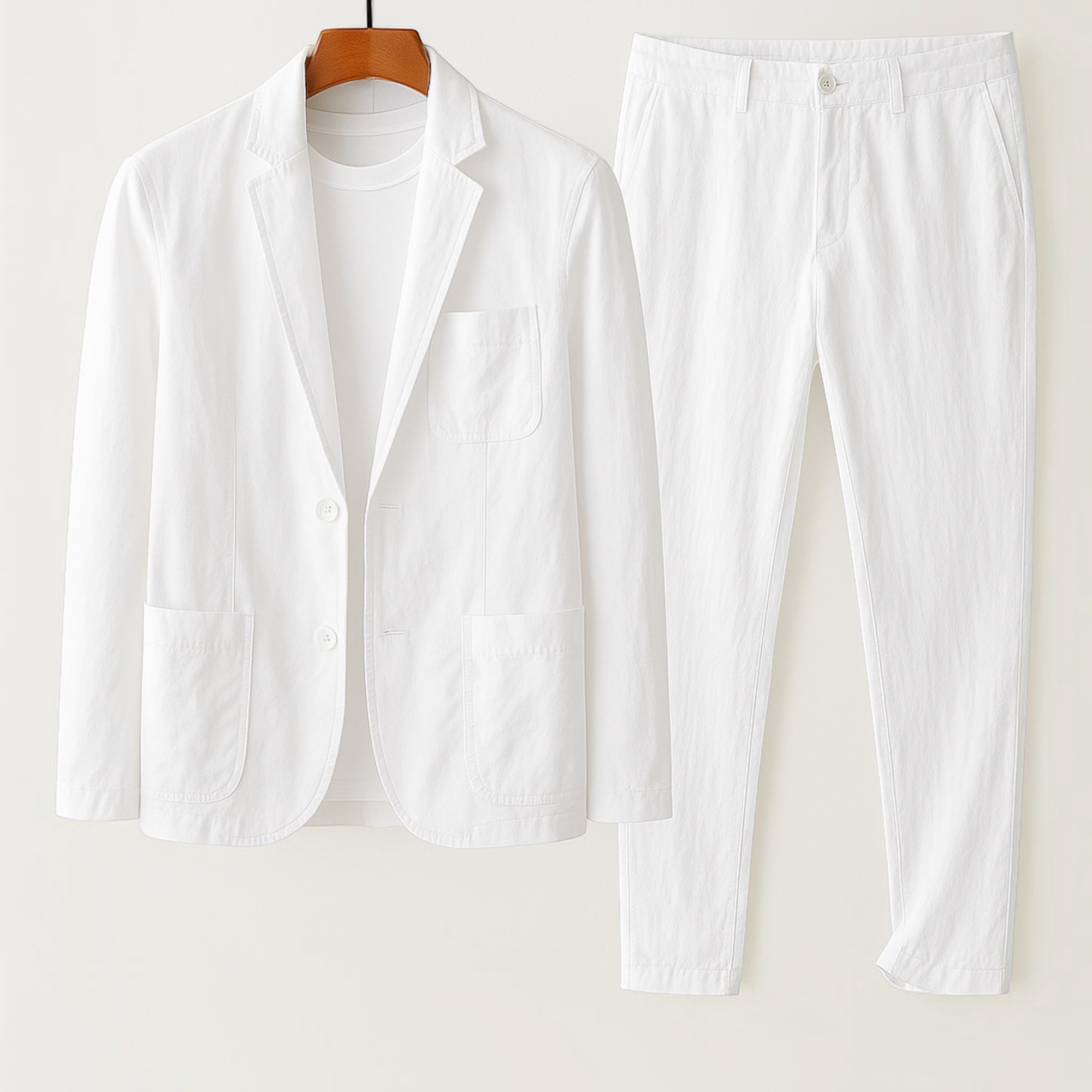 Ellmont London | Men's Lightweight Linen Blend Suit Comfortable Fit