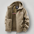 Ivan 2 | Men's Hooded Zip Winter Jacket - Khaki