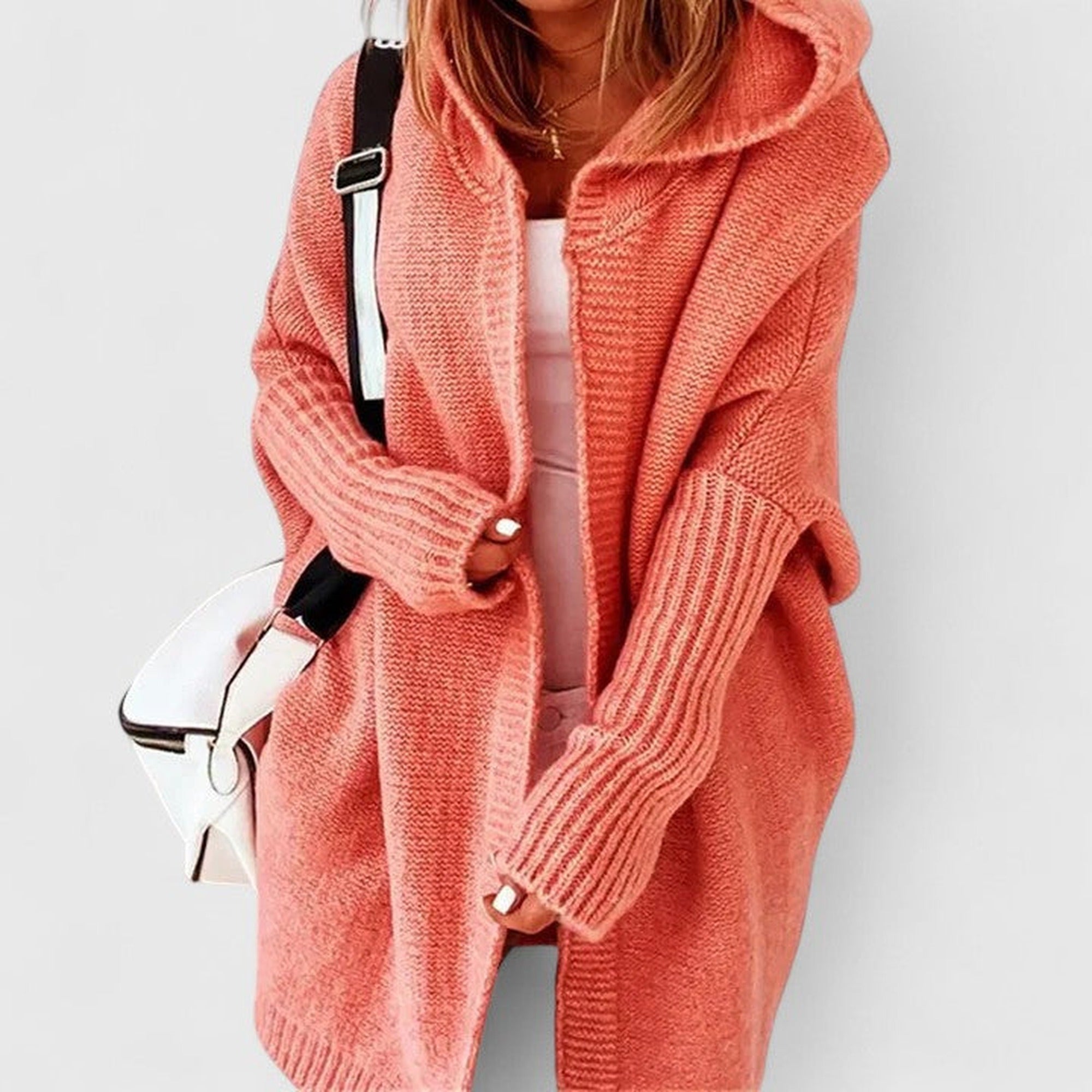 Sofia | Comfortable Cardigan - Orange