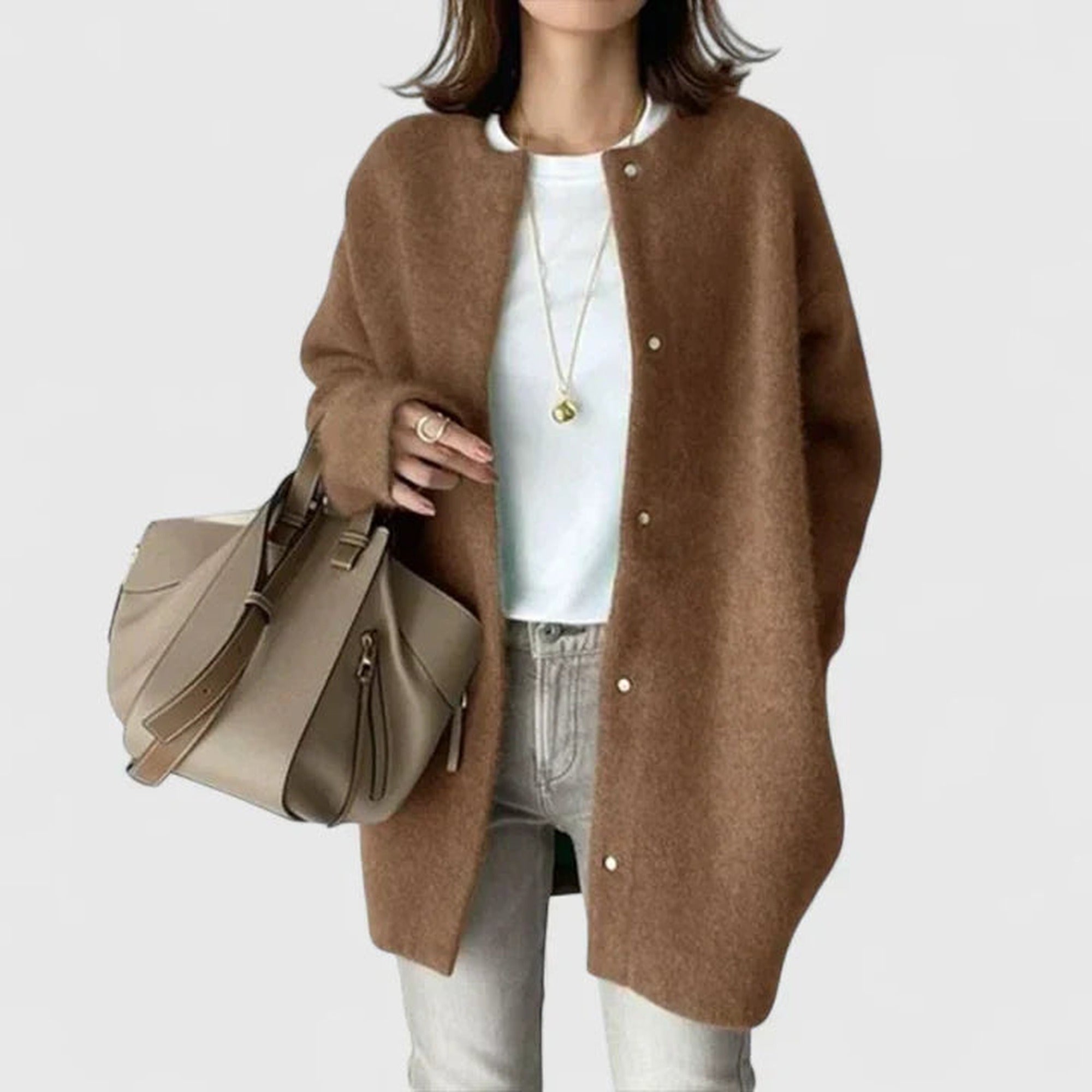 Rosalind | Elegant Cardigan - Brown