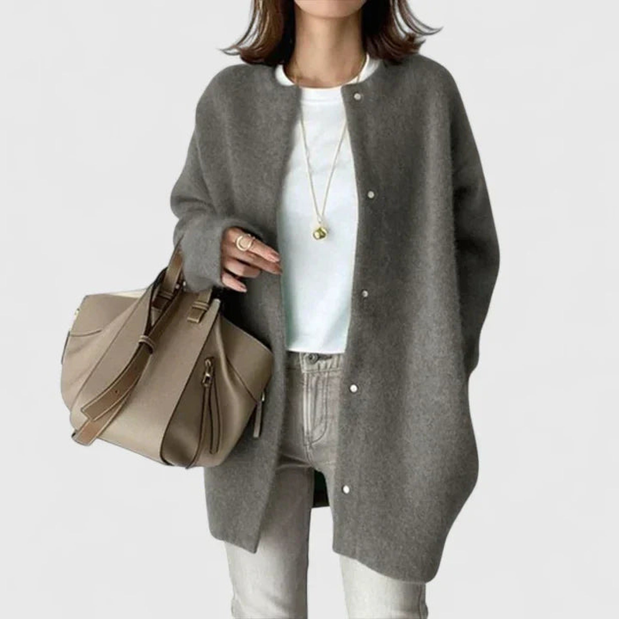 Rosalind | Elegant Cardigan - Gray