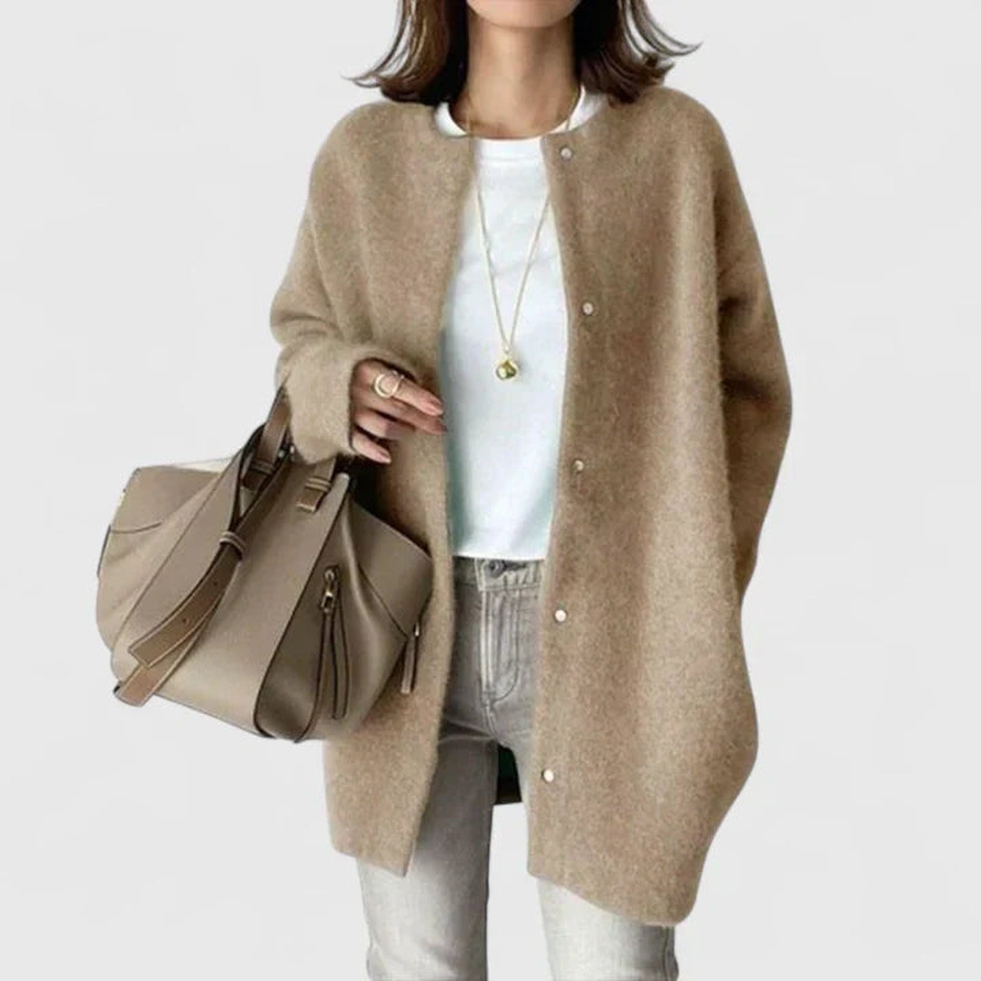 Rosalind | Elegant Cardigan - Khaki