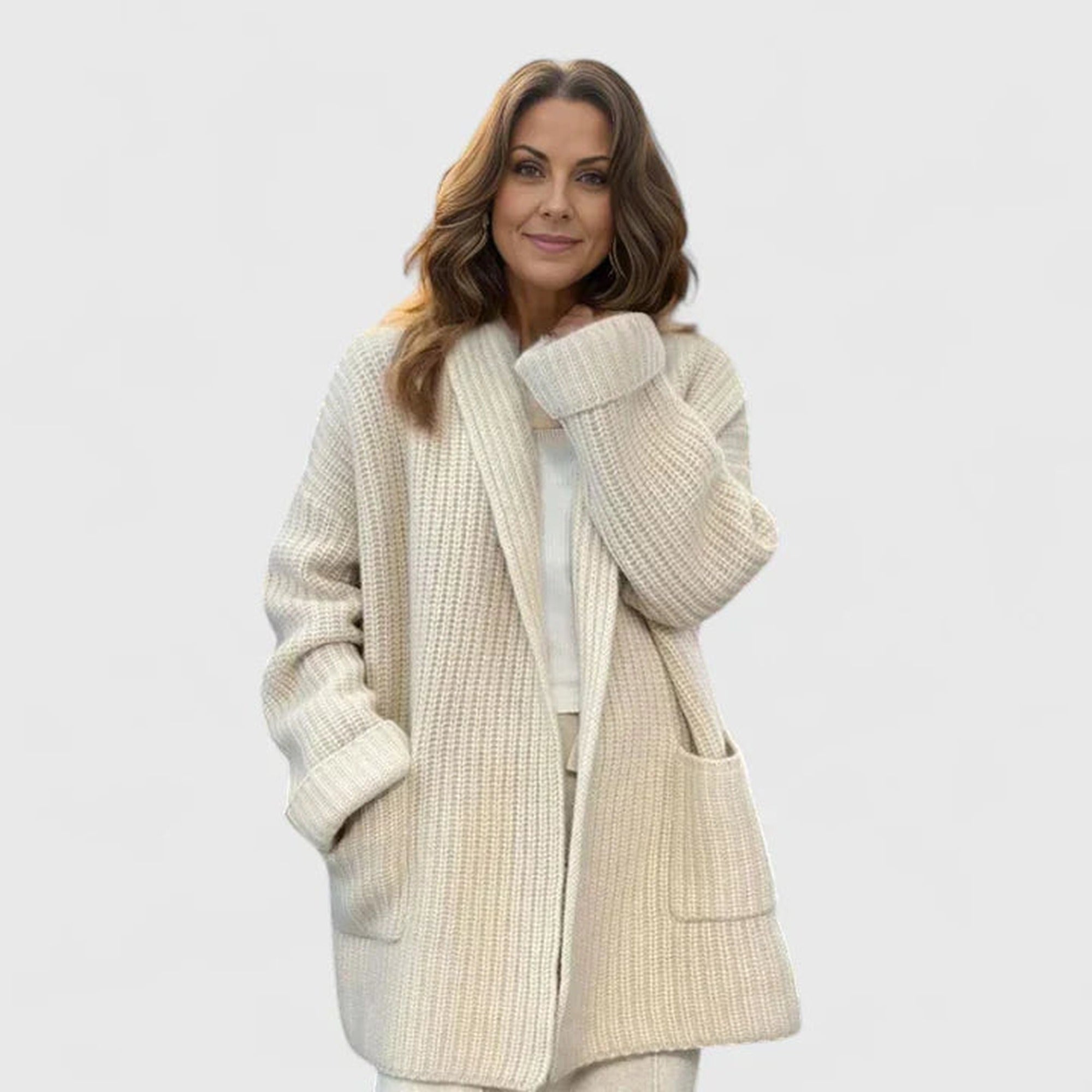 Penny | Comfortable Cardigan - Beige