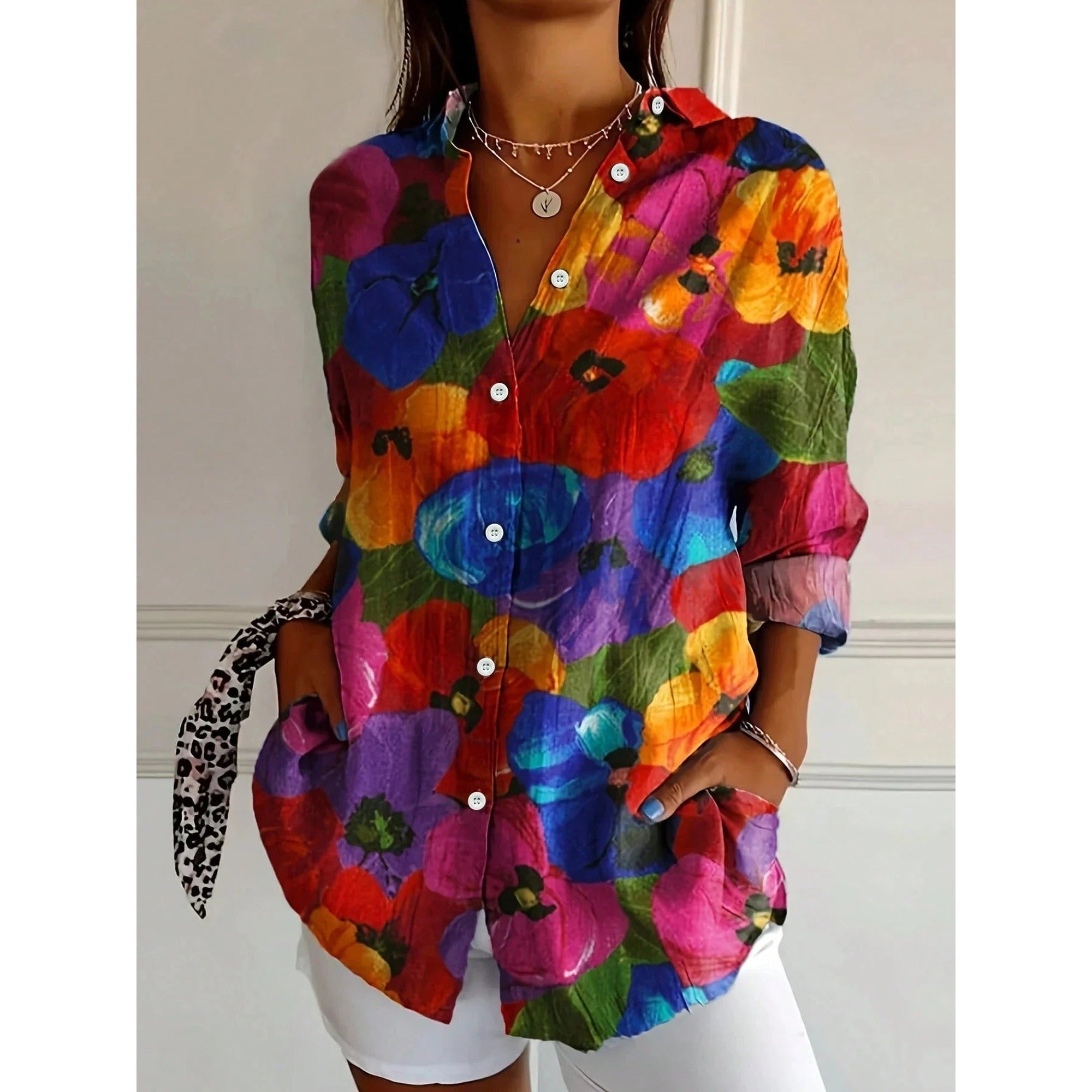 Trixie | Colorful Blouse with Playful Print - Mix 2