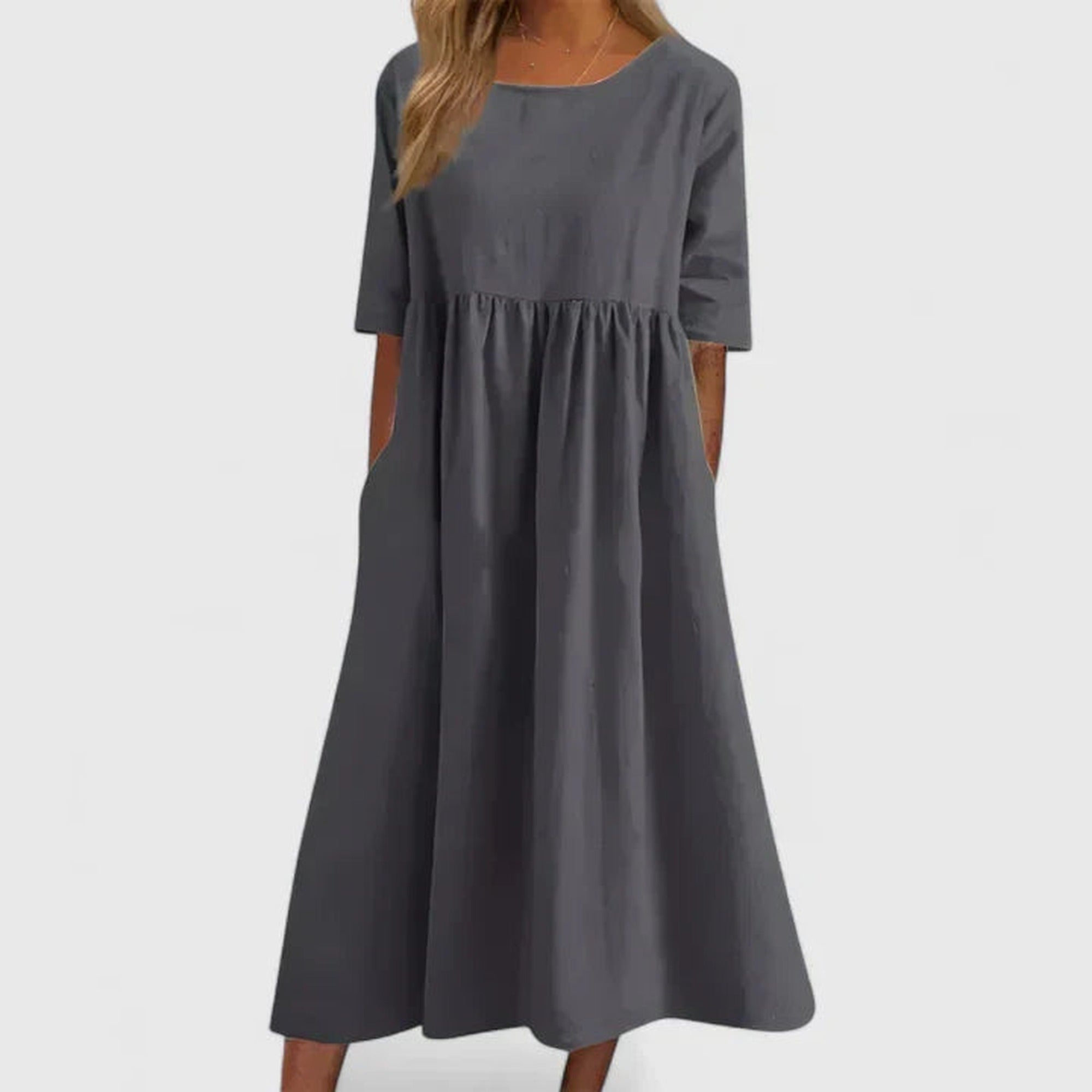 Susanna | Comfortable Dress - Gray