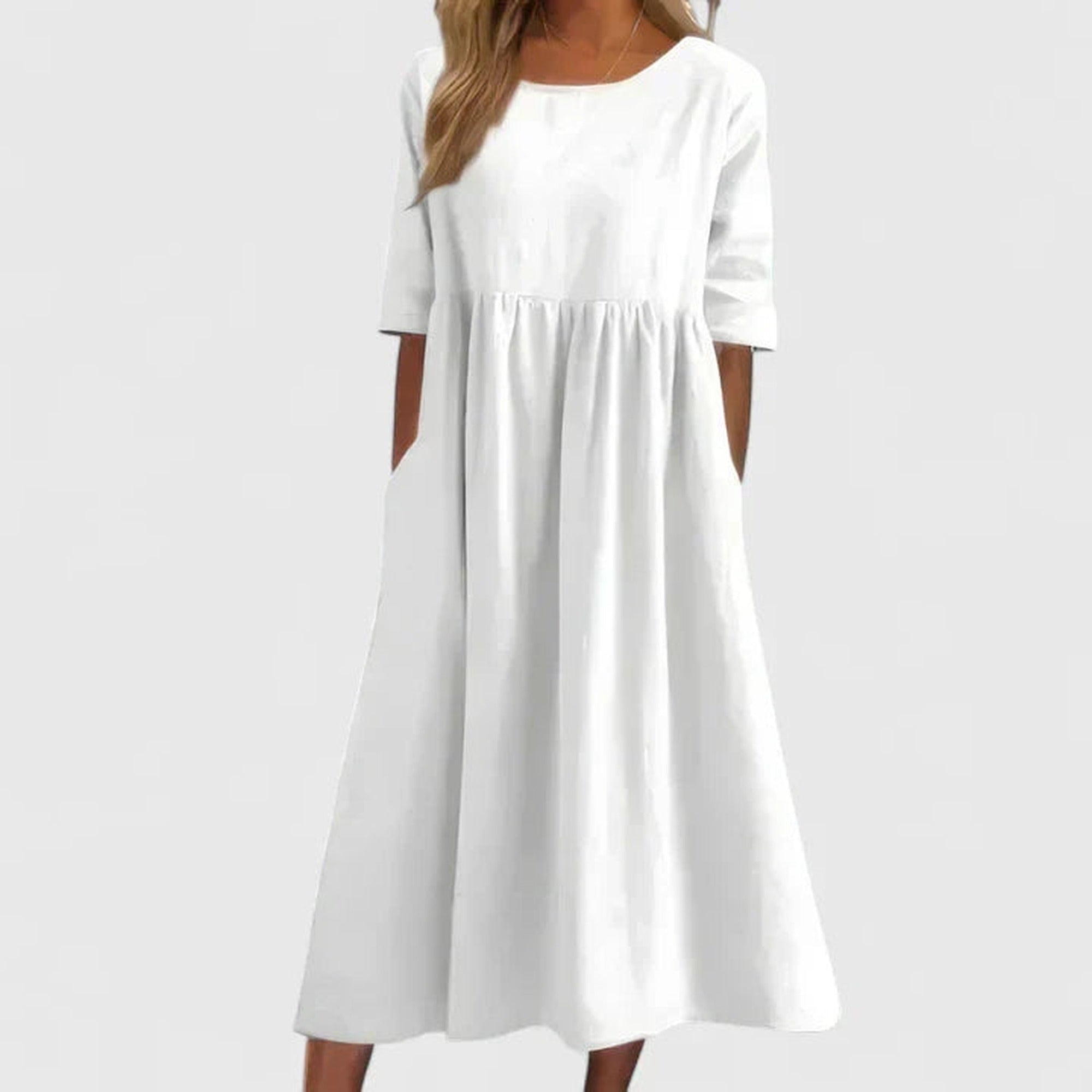 Susanna | Comfortable Dress - White