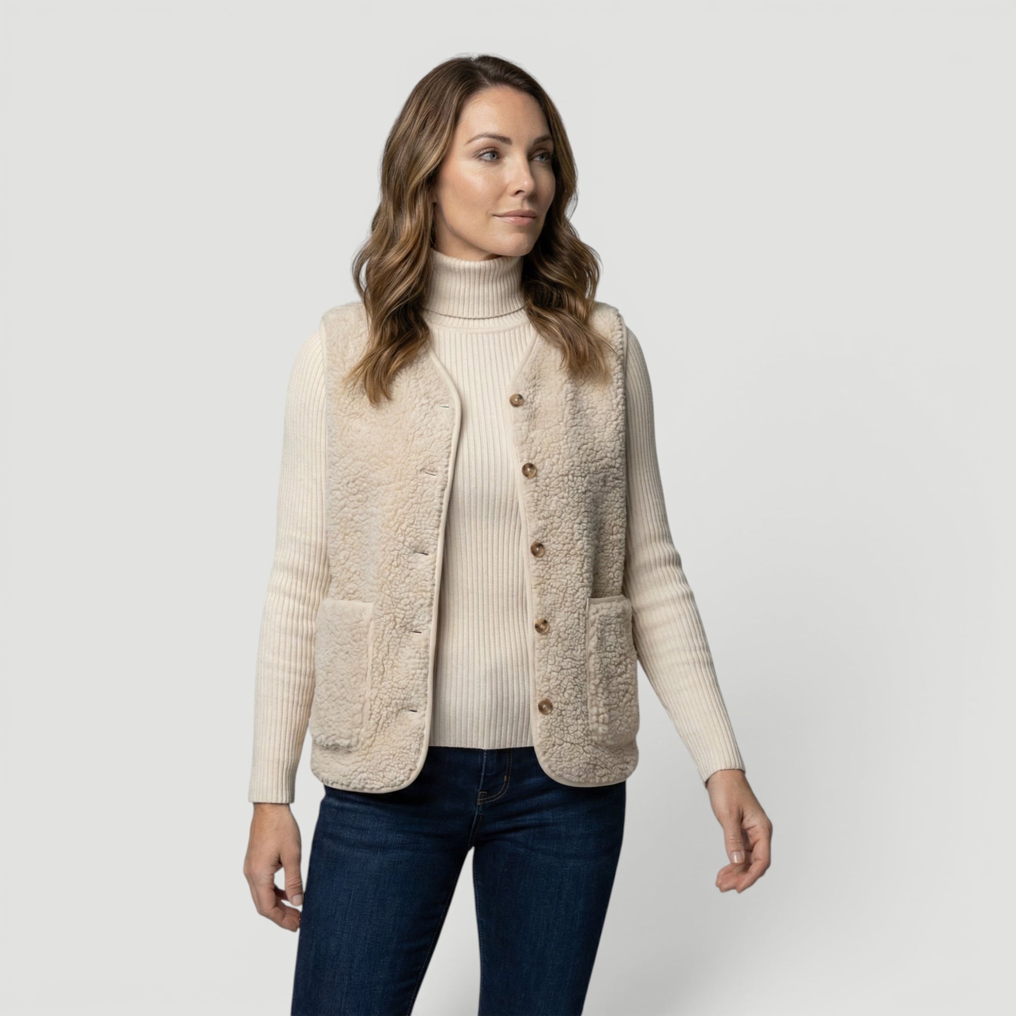 Ellmont London | Women’s Elegant Sleeveless Sweater Casual Chic