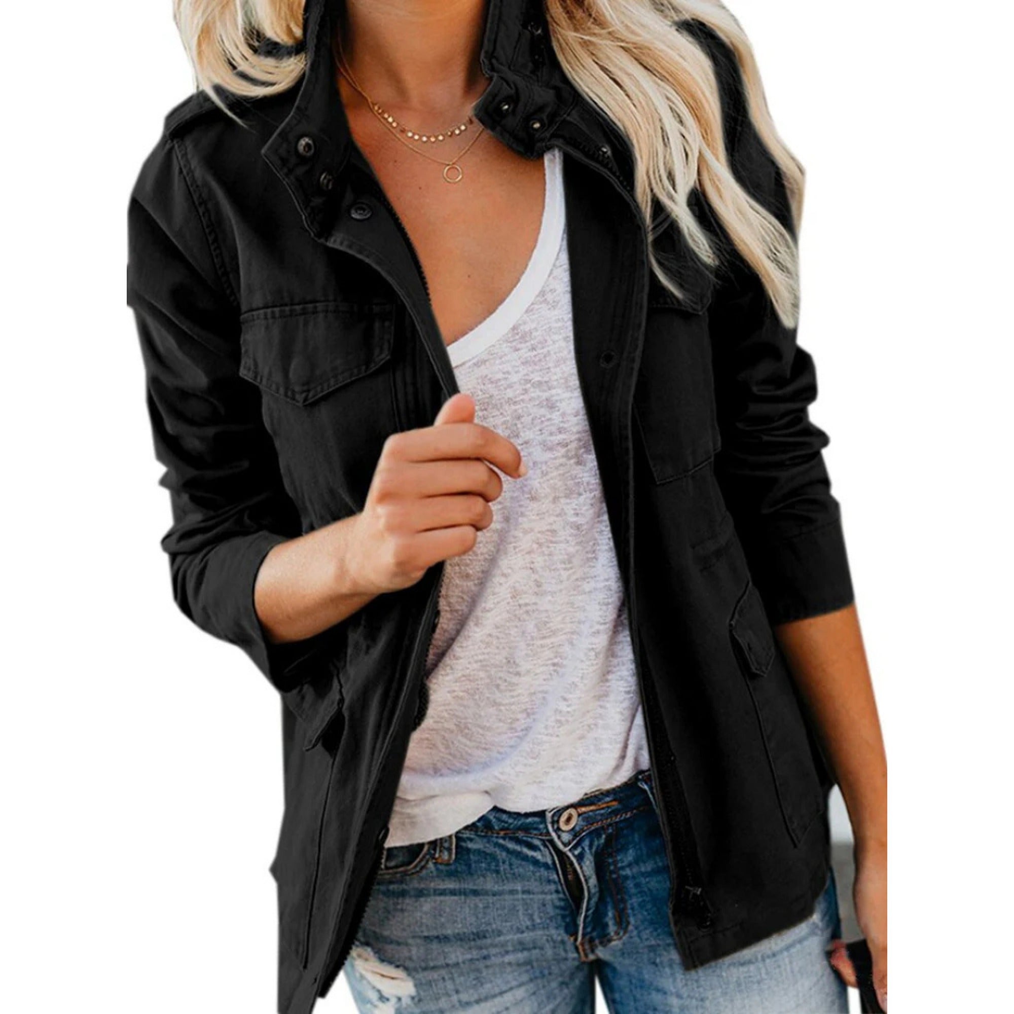 Fern | Utility Jacket for Women - Black