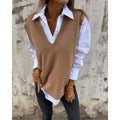 Sofia | Elegant Vest - Brown