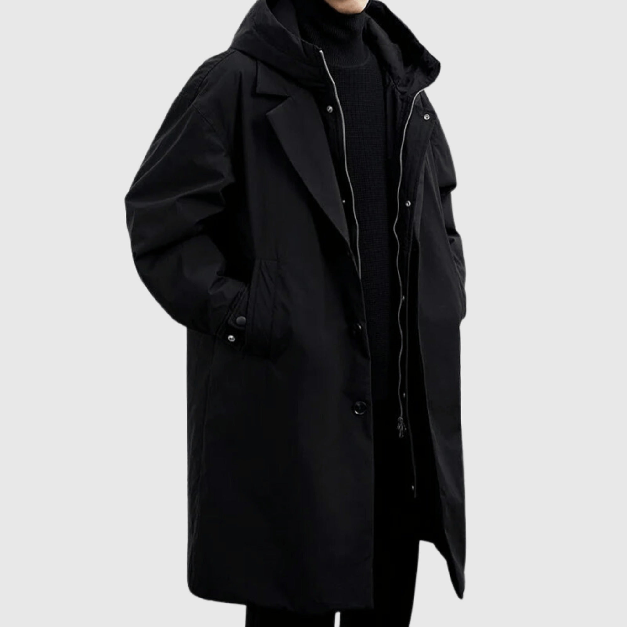 Hannah 2 | Waterproof Men’s Raincoat for All Weather - Black