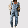 Elin | Women's Relaxed-Fit Overalls - Light Blue