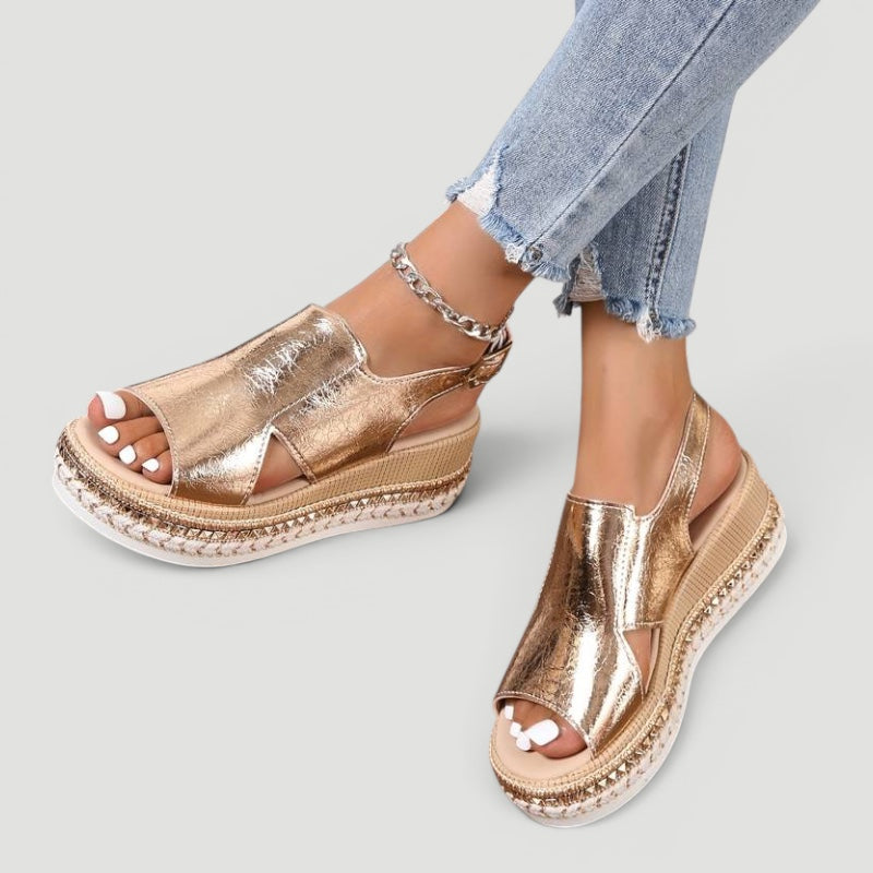 Ellmont London | Women’s Platform Orthopedic Sandals with Arch Support