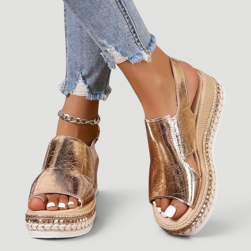 Ellmont London | Women’s Platform Orthopedic Sandals with Arch Support