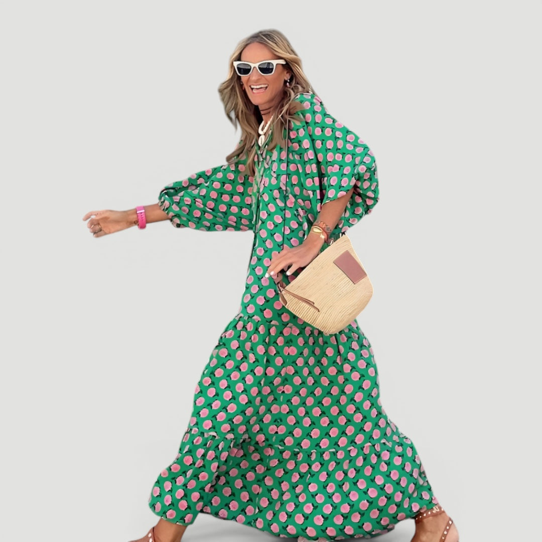 Ellmont London | Women’s Comfortable Tiered Elegant Maxi Dress