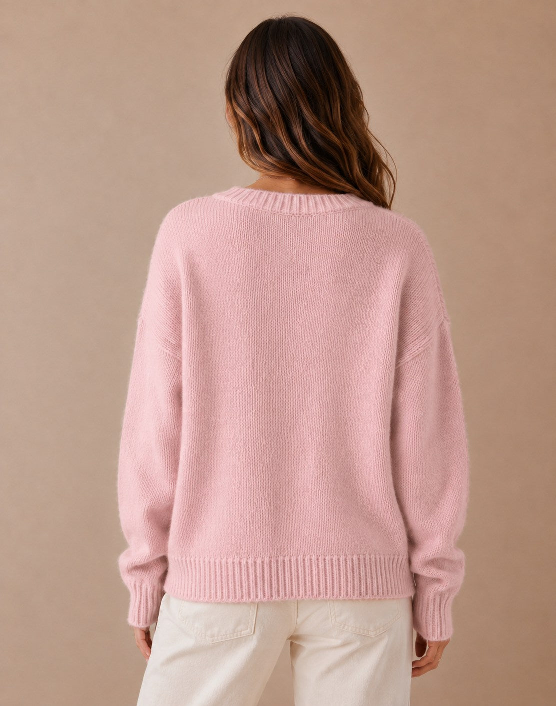 Willow | Women's Dachshund Motif Patchwork Knit Sweater
