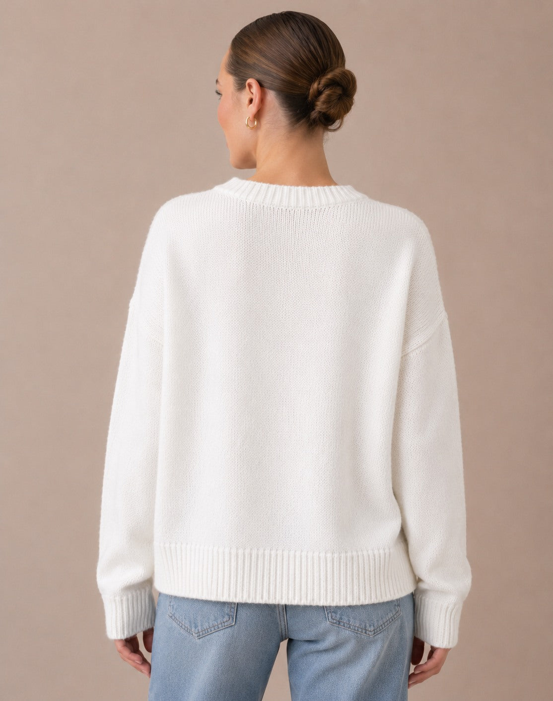Willow | Women's Dachshund Motif Patchwork Knit Sweater