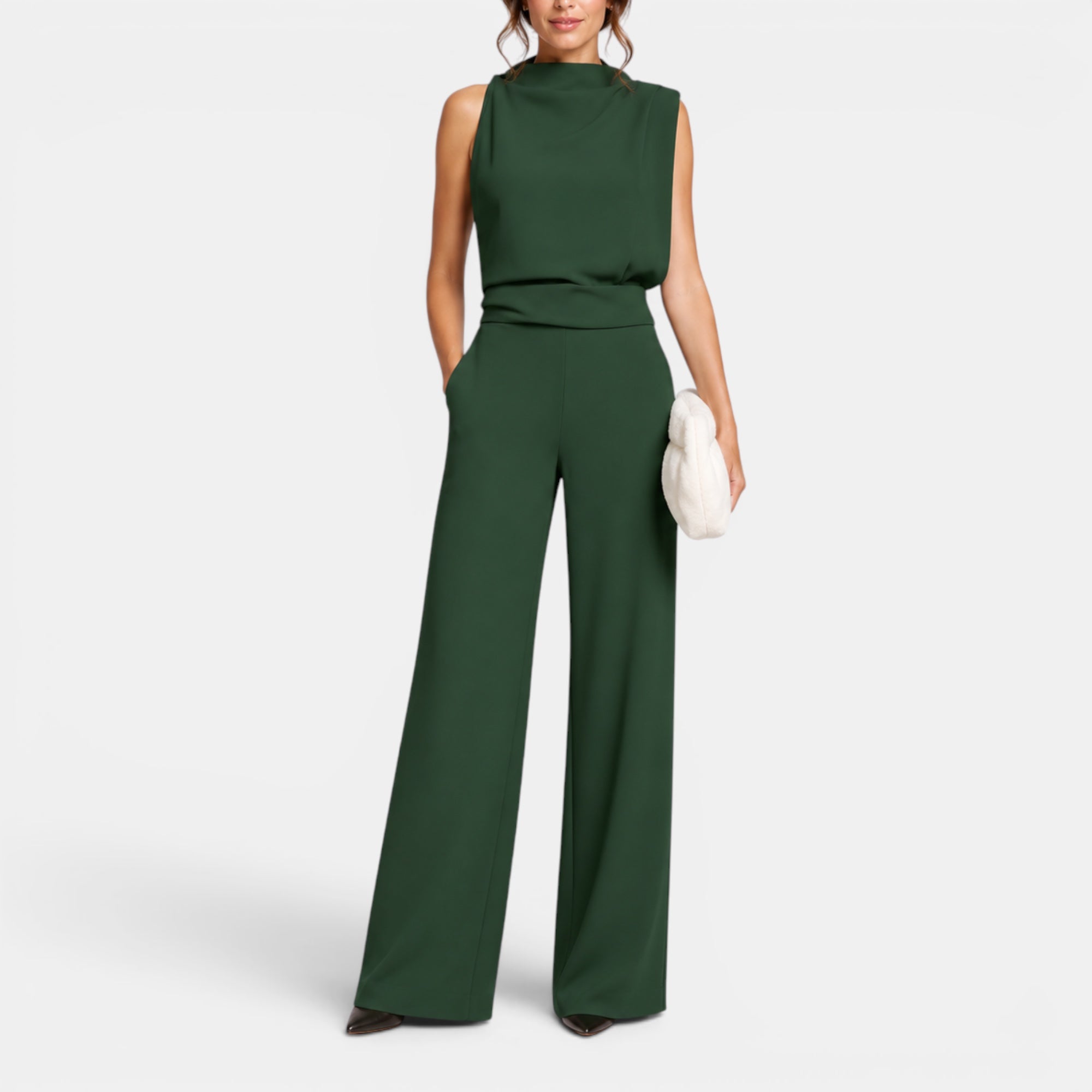 Ellmont London | Women's Sleeveless Elegant Playsuite Occasion Summer Jumpsuit